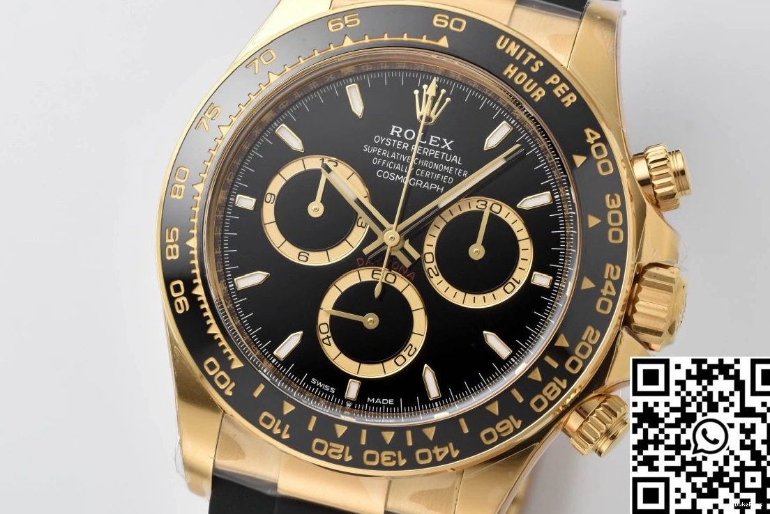 M126518 Daytona Cosmograph Black Rolex Clean Bezel Factory 0707